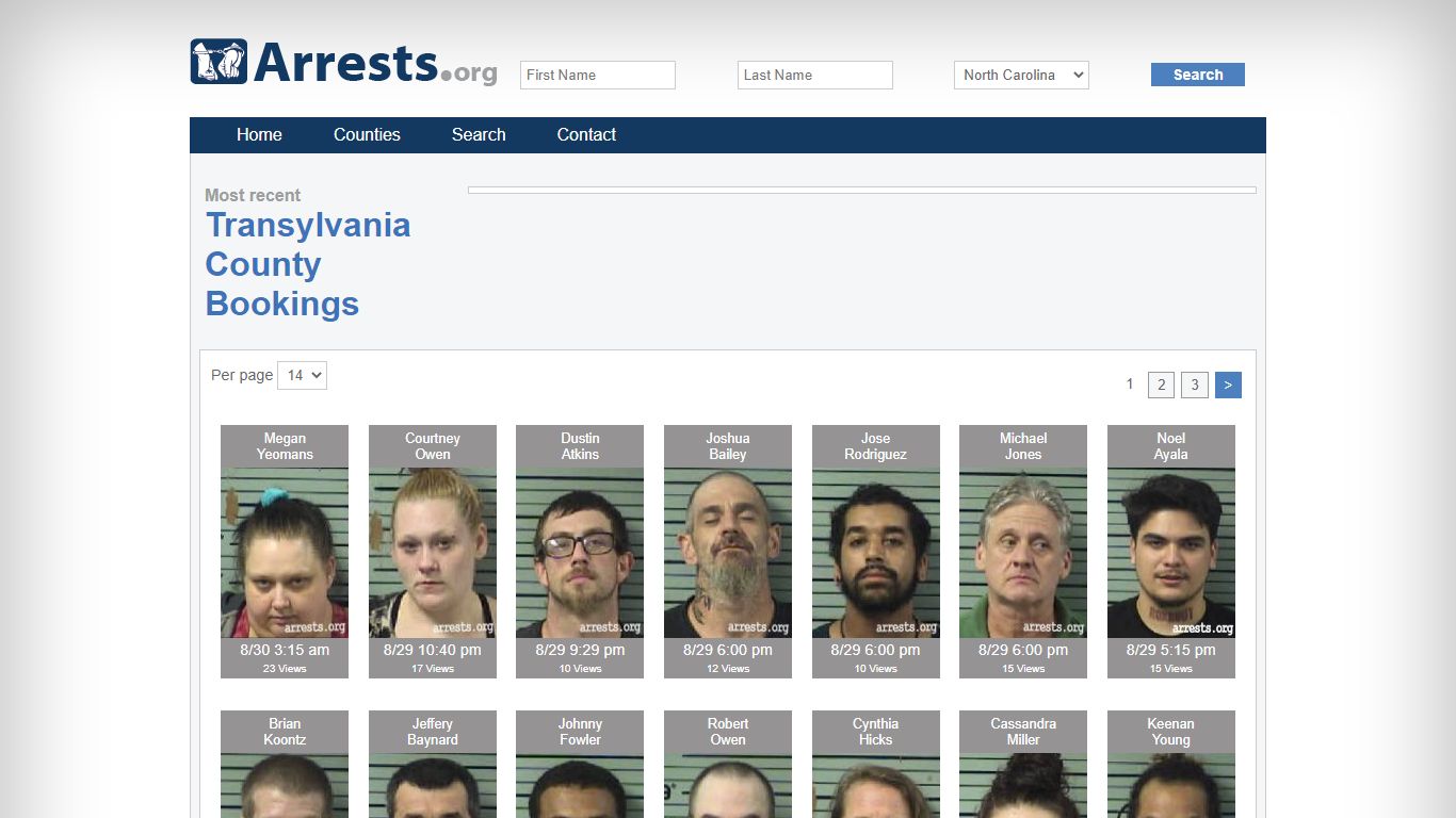 Transylvania County Arrests and Inmate Search